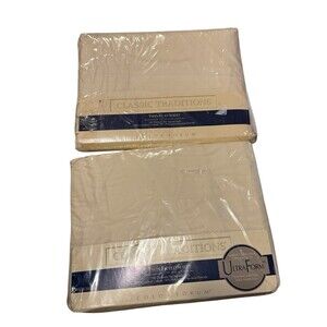 Classic Traditions Twin Sheet Set Cream New Vintage In Package